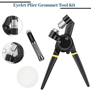 Grommet Tool Kit 5.5mm Eyelet Pliers Hole Punch Tool for Leather Tarpaulins Bags - Picture 1 of 12