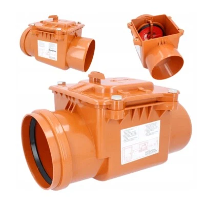 Rückstauklappe  Ø 200 mm Rückstauverschluss Rattenschutz für HT / KG Rohre - Bild 1 von 4