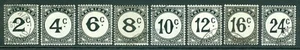 SG D26-D33 Trinidad 1947-61. 2c-24c. Sehr schönes gebrauchtes 8er Set KAT 180£ - Bild 1 von 1