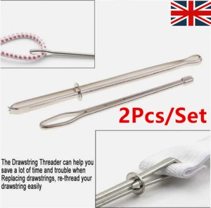 2x Bodkin Elastic Threader For Waist Band Craft Easy To Insert Sewing Tool UK - Picture 1 of 19