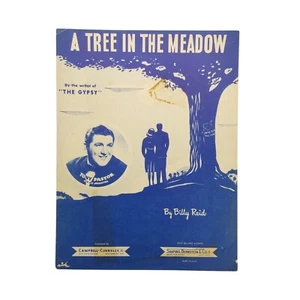 A Tree In The Meadow 1947 Vintage Sheet Music Billy Reid Tony Pastor Orchestra - Picture 1 of 4