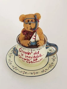 Figura de oso Scuba Teabearie en equipo de buceo en una taza de té 2003 TBC #24321 USADO EN EXCELENTE ESTADO - Imagen 1 de 8