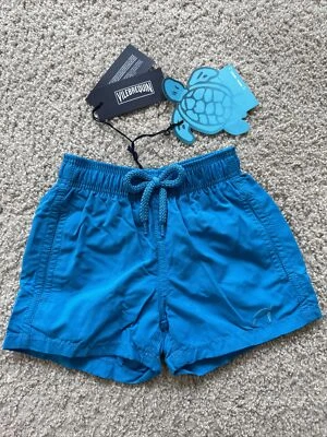 NOVO COM ETIQUETAS AUTÊNTICO BAÚS DE NATAÇÃO VILEBREQUIN - REATIVO À ÁGUA - CRIANÇAS - AZUL - 2 ANOS - Imagem 1 de 4