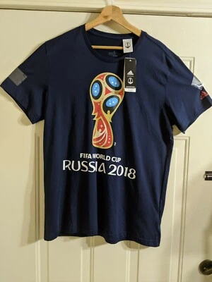 Adidas World Cup Russia 2018 Mens Large T Shirt Collectors Item New with Tags - Image 1 of 4