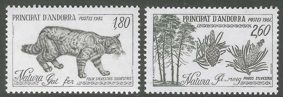 French Andorra # 300 - 301 MNH PO Fresh & Flawless Cmplt Set!  ('25 SCV $2) - Image 1 of 1