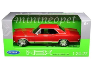 WELLY 24072 1965 BUICK RIVIREA GRAN SPORT 1/24 DIECAST MODEL CAR RED - Picture 1 of 1