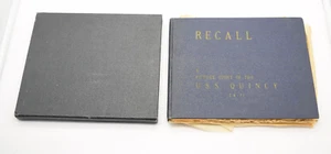 Recall Picture Story USS Quincy CA-71 1952 Mediterranean Deployment Cruise Book - Picture 1 of 7