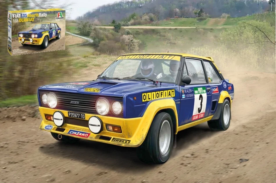 Modellino auto kit di montaggio model kit Italeri FIAT 131 ABARTH RALLY 1:24 - Immagine 1 di 1