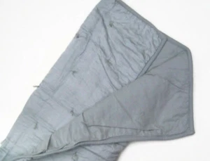 Funda de almohada Pottery Barn gris algodón acolchado acolchado seda jersey euro falsa nueva - Imagen 1 de 4