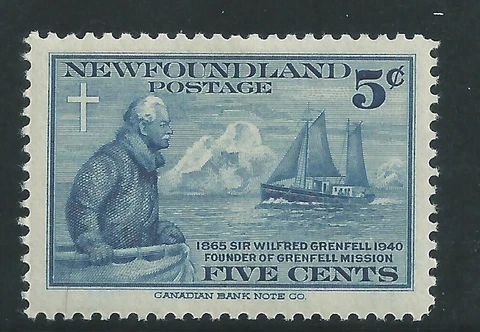 Newfoundland Scott # 252 MNH Sir Wilfred Grenfell Cover