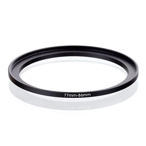 Camera 77mm Lens to 86mm Accessory Step Up Adapter Ring 77mm-86mm Black - Picture 1 of 5