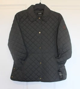 Abrigo de granero chaqueta acolchada LAUREN Ralph Lauren mediana con diamantes verdes para mujer - Imagen 1 de 6
