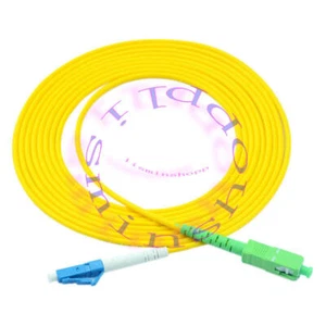 20 Meter SC/APC to LC/UPC SM Single Mode 9/125 Fiber Patch Cord Simplex - Afbeelding 1 van 1