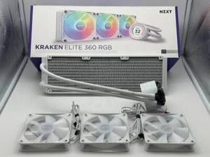 NZXT Kraken Elite RGB 360mm Radiator CPU Liquid Cooler READ/FOR PARTS - Picture 1 of 5
