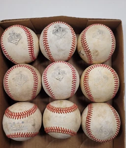 Lot of 9 Used Leather USABL Baseballs - 8 Rawlings, 1 Mizuno - Picture 1 of 6