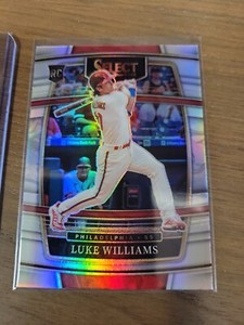 2022 Panini Select Baseball Luke Williams RC Concourse Silver Holo Prizm #8