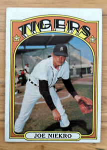 1972 Topps Joe Niekro Baseball Card #216 Tigers HOF G/VG O/C