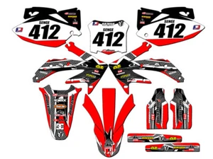 2008 CRF 450 R PODIUM Red Senge Graphics Kit Compatible with Honda - Picture 1 of 10
