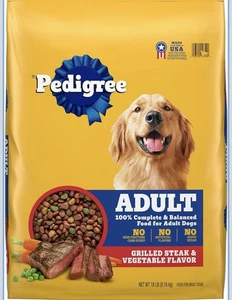 Pedigree® Complete Nutrition Adult Dry Dog Food - Steak & Vegetables 18 Pounds - Picture 1 of 7