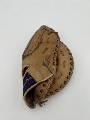 Vintage Spalding First Base Mitt 42-4551 Super-Flex Web E-Z Flex Pro Leather - Image 1 of 4