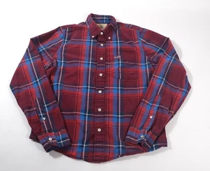 Hollister Herren Hemd rot kariert Button Down Größe XL - Bild 1 von 6
