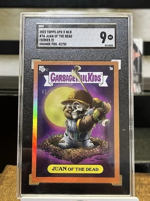 Resurrect Ted Juan Soto 2022 Topps Garbage Pail Kids SP Orange Foil #d /50 SGC 9 - Image 1 of 4