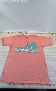 Vtg Southwest Style Coyote Puffy Fabric Paint Applique Pink T-shirt Size XL46-48 - Picture 1 of 6