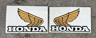 Juego de calcomanías de tanque de gasolina reproducción Honda XR80 1982 / Kit de gráficos / Alas Honda Foto 1 de 2