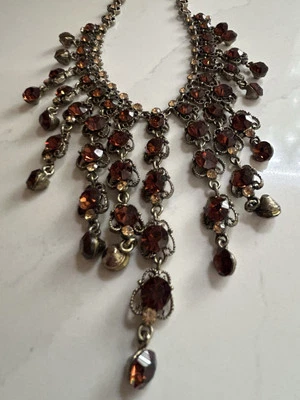 PARK LANE GENUINE CUBIC ZIRCONIA TOPAZ NECKLACE 16" - Image 1 of 4