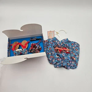 Traje y accesorios kimono japonés Muffy Vanderbear Kyoto Blossom azul - Imagen 1 de 5
