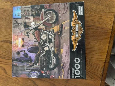 Vintage Sealed 1994 Licensed By Harley Davidson Springbok 1000 pcs. Puzzle L@@K - Image 1 of 3