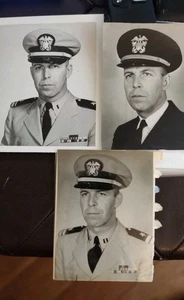 Lot of 3 Orig Photos Asst Officer 1959 USS Yellowstone (Released) Same Officer. - Bild 1 von 5