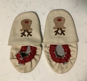 Carozoo Leder Rentier Hausschuhe Jugend Gr. - Bild 1 von 4