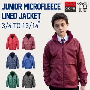 Kids Micro fleece Lined Jackets, Children's Waterproof & Windproof Jackets R203J - Picture 1 of 7