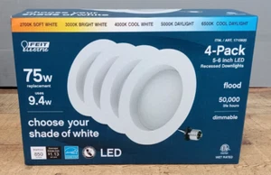 Feit Electric 75W Replacement 5-CCT LED Recessed Downlight 4 Pack - Picture 1 of 8