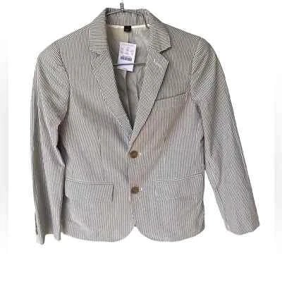 J.Crew Crewcuts Ludlow Seersucker Sports Coat Boys 10 NWT - Image 1 of 4