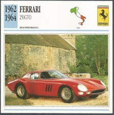 EDITO-SERVICE S A 1991 CLASSIC CARS-1962-1964-FERRARI 250GTO