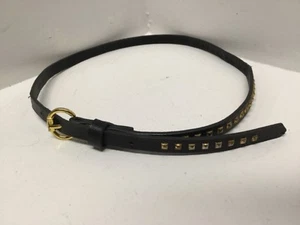 Womens Studded Dress Belt Waist Black Size 21.5 To 25.5 Inches 212B - Picture 1 of 6