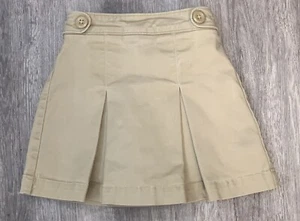 Amazon Essentials Girl's Uniform Pleated Skort Khaki Siz X-Small - Picture 1 of 5