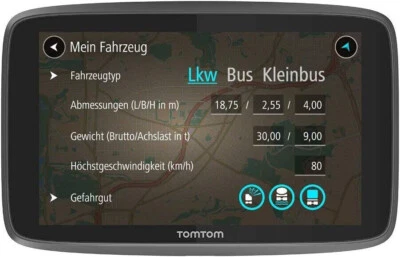TomTom GO Professional 520, 5 Zoll LKW Navi, WiFi Lifetime Maps, Traffic, Radar - Bild 1 von 4