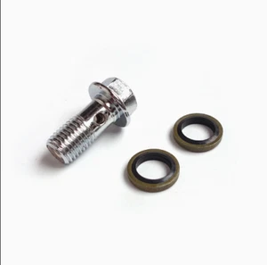2 Motorcycle Brake Bolt 10mm M10 x 1.25 Caliper Master Cylinder - Bild 1 von 2