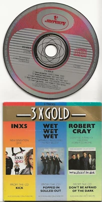 INXS NEW SENSATION & KICK 2 TRACKS ON GERMAN MERCURY "3 X GOLD" CD  SINGLE, MINT - Image 1 of 2