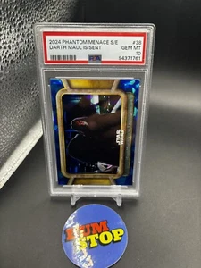 2024 PHANTOM MENACE Sapphire Star Wars #38 Darth Maul Is Sent To Tatooine PSA10 - Picture 1 of 3