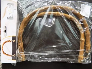 MANICI MANICO BORSA BORSE MAGLIA UNCINETTO BAMBU' MEZZALUNA ANELLI ARGENTO MA103 - Picture 1 of 1