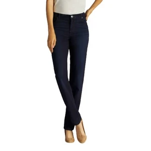 Lee Trousers Women's Relaxed Fit Straight Leg Jean Niagara Blue Size 16 Medium - Picture 1 of 5