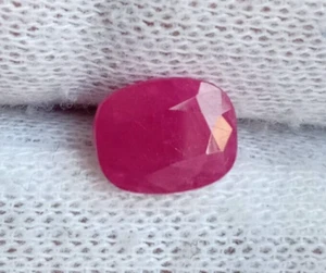 Natural Ruby Cushion Shape 1.65 Cts Untreated Unheated Loose Gemstone Certified - Picture 1 of 6