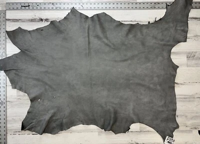 Оленья кожа, бакскин, сделано в США, серый, 2-3 унции, 10 кв. футов, D270GRA. - Изображение 1 из 4