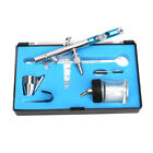 0.35mm Siphon Feed Dual-action Airbrush Kit Set   with 5cc & 22cc I6F8