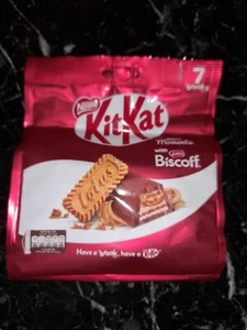Kit Kat Lotus Biscoff Chocolate Bars 7 Pcs Inside 116g - 4 OZ - Picture 1 of 2
