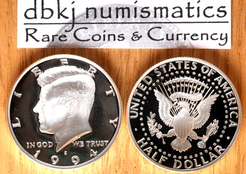 1994 S Proof Kennedy Half Dollar 50¢ - Silver - Gem Cameo Proof Cover